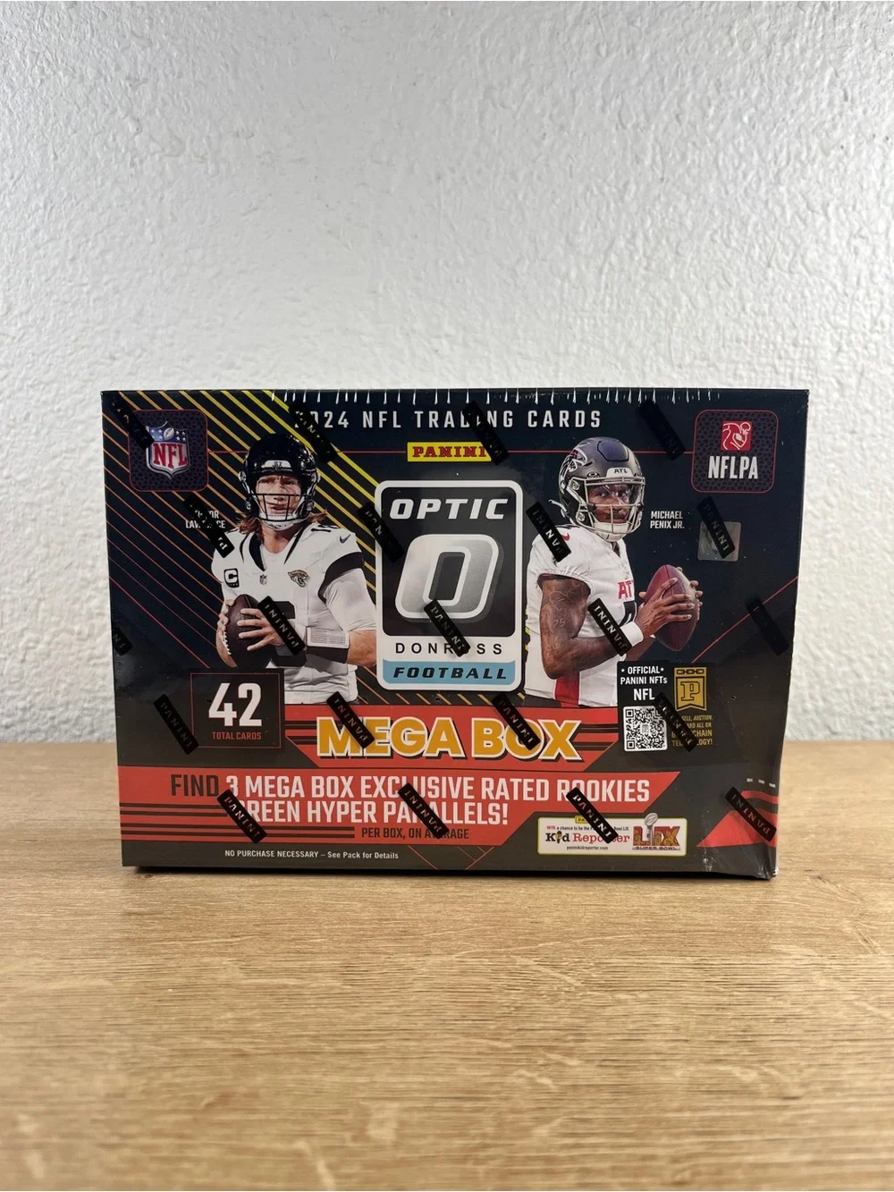 2024 Panini Donruss Optic NFL Football Mega Box Green Hyper Parallels SEALED